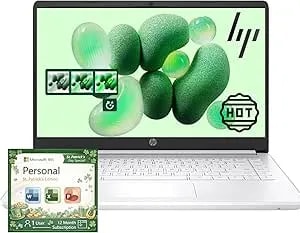 HP Home And Student Essential Laptop With Microsoft 365-1.1TB Storage - 8GB RAM - Intel Inside - Anti-Glare Display, 64GB SSD And 1TB Cloud Storage, Fast Charge And 12hrs Battery, No Mouse