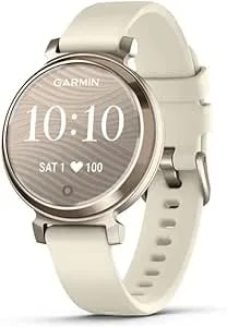 Garmin Lily 2, Small And Stylish Smartwatch, Hidden Display, Patterned Lens, Up To 5 Days Battery Life, Coconut (Renewed)