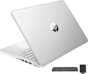 HP Stream 14" HD Brightview Laptop, Intel Celeron N150, 16GB RAM, 288GB Storage (128GB UFS + 160GB Docking Station Set), Intel UHD Graphics, 720p Webcam, Wi-Fi, 1 Year Office 365, Win 11 S, Silver