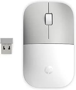 Hp z3700 g2 Wireless Mouse - White, Sleek Portable Design Fits Comfortably Anywhere, 2.4ghz Wireless Receiver, Blue Optical Sensor, For Wins Pc, Laptop, Notebook, Mac, Chromebook (681s1aa#Abl)
