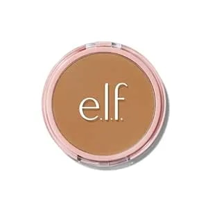 E.L.F. Halo Glow Powder Filter, Ultra-Fine Finishing Powder, Smooths The Look Of Pores & Fine Lines, Creates A Soft-Focus Glow, Vegan & Cruelty-Free, Tan Neutral Warm