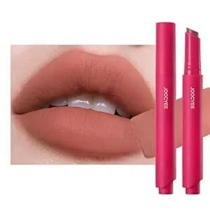 Joocyee Velvet Rouge Matte Lipstick Pencil, Lightweight Non-Sticky Long Lasting High Pigment Lip Color Waterproof Buildable Coverage - Vintage Brown