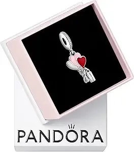 Pandora Happy Bday Balloon Dangle Charm - Bracelet Charm For Pandora Moments Bracelets - Gift For Her - Sterling Silver & Enamel - Jewelry For Women With Gift Box