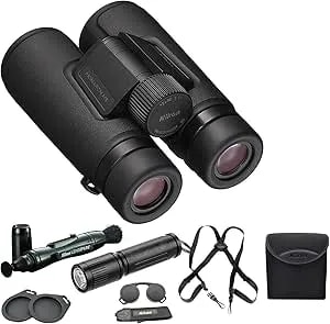 Nikon 12x42 Monarch M5 Binoculars With Lens Pen, Harness, & Flashlight Kit