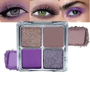Taupe Purple Eyeshadow Makeup, Blendable Neutral Powder Eye Shadow For Older Women, Lavender Plum Purple Mauve Matte Eyeshadow Palette For Green Eyes Pigmented Waterproof, Sombras Para Ojos