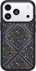 Otterbox Iphone 17 Pro Symmetry Series Clear Case - Floral Romance - Blue