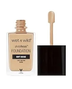 Wet N Wild Photo Focus Matte Liquid Foundation Soft Beige, Vegan & Cruelty-Free