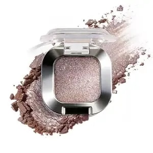Copper Glitter Single Eyeshadow Palette, Sparkling Red-Orange Shimmer Pressed Powder For Autumn Makeup, High Coverage Smudge-Proof Formula, Perfect For Theater, Artistic Looks #06