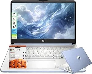 Hp 14 Inch Hd Laptop 2026, Intel 4-Core, 128gb Ufs, Copilot Ai, Long Battery Life, Fast Charge, Micro-Edge Display, Thin Portable, Windows 11 With 1-Year Microsoft 365, Sky Blue, Le Bundle
