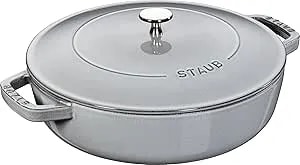 Staub 12612418 – BräTer Chistera 24 Cm Grau Induktionsgeeignet 40511 – 471 – 0 (H. Nr.)