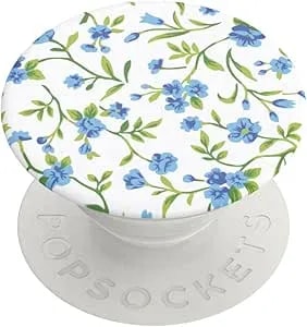 Popsockets Adhesive Phone Grip, Holder, Phone Stand, Flower - Blue Ditsy