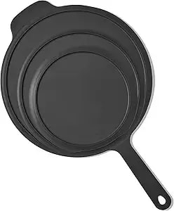 Made In Cookware - Frying Pan Silicone Universal Lid - 9 In 1 Design Fits Multiple Pans - Oven Safe 400f - Graphite