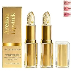 Areliaa Lipstick,Areliaa Signature Lipstick, Adaptive Color Changing Clear Lip Stick For Old Women,Long Lasting 24 Hours Moisturizing (2pcs)