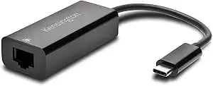 Kensington Usb-C To Gigabit Ethernet Adapter (k33475ww),Black