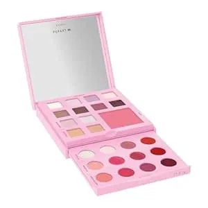 Pupa Milano Pupart M Makeup Palette, 002 Pink, 0.6 Oz - Makeup Kit - Blush - Concealer - Highlighter - Eyeshadow - Lip Gloss - Lip Cream - Face Makeup