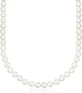 Ross-Simons 7-7.5mm Cultured Akoya Pearl Necklace With 18kt White Gold