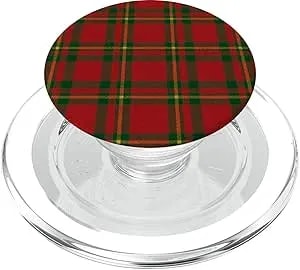 Popsockets Holiday Phone Grip & Stand – Red & Green Plaid Popsockets Popgrip For Magsafe