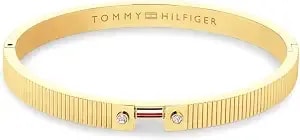 Tommy Hilfiger Women’S Bangle Bracelet With Crystal And Signature Stripe