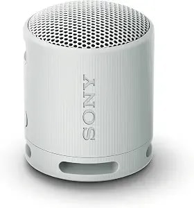 Sony Srs-xb100 Wireless Bluetooth Portable Lightweight Speaker, Light Gray - 16 Hr Battery, Super-Compact Travel Speaker, ip67 Waterproof & Dustproof Shower Speaker, Versatile Strap, Hands-Free Calling