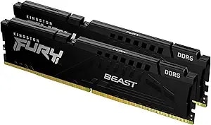 Kingston Fury Beast 32gb (2x16gb) 6000mt/S ddr5 cl30 Desktop Memory - Amd Expo - Kit Of 2 - kf560c30bbek2-32