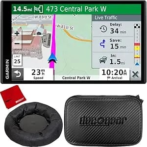 Garmin Drivesmart 55 & Traffic 5.5" Display Gps Navigator With Case And Mount Bundle