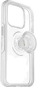 Otterbox Otter+Pop Case For Iphone 14 Pro, Shockproof, Drop Proof, Protective Case With Popsockets Popgrip, 3x Tested To Military Standard, Clear