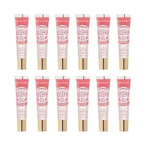 Ruby Kisses Broadway Vita-Lip Clear Lip Gloss (Rosehip Oil 12 Pack), Ultra-Hydrating & Soothing Formula With Vitamin Oils, High-Shine Non-Sticky Finish, Healing Glossy Lip Balm With Vitamin A