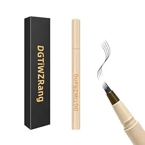 Eyebrow Pen Makeup For Women Waterproof Eyebrow Pencil Last All-Day Microblading Brow Pen For Natural Eyebrows,Hairlike Eyebrow Pen Dark Brown Also Suitable For Men To Supplement Hairline