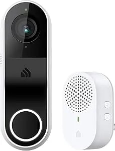 Kasa Smart Video Doorbell Camera Hardwired W/Chime, 2k Resolution, Always-On Power, Night Vision, 2-Way Audio, Real-Time Notification, Cloud & Sd Card Storage, Works W/Alexa & Google Home (kd110)
