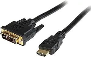 Startech.Com 10 Ft HDMI To DVI-D Adapter Cable, Bi-Directional Adapter For Computer Monitor (HDMIDVIMM10)