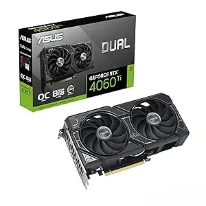 Asus Dual Geforce Rtx™ 4060 Ti Oc Edition 8gb gddr6 (Pcie 4.0, 8gb gddr6, Dlss 3, Hdmi 2.1, Displayport 1.4a, Axial-Tech Fan Design, 0db Technology, And More)