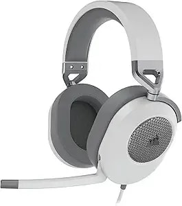 Corsair hs65 Surround Multiplatform Wired Gaming Headset – Dolby Atmos – Sonarworks Soundid – Icue Compatible – Pc, Mac, ps5, ps4, Xbox, Nintendo Switch, Mobile – White