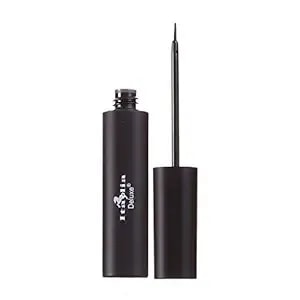 Italia-Deluxe Makeup 1 Classic Liquid Eyeliner 201 Matte Black Eye Liner Vitamin E + Zipbag