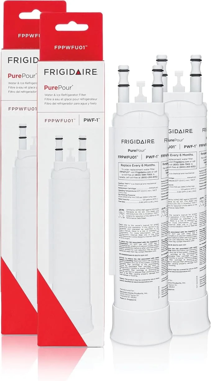 Frigidaire fppwfu01 Purepour™ Pwf-1™ Refrigerator Water Filter Replacement - Set Of 2