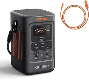 Jackery Portable Power Station Explorer 240d, 256wh Backup Lithium Battery, With Car Charger Cable (dc8020)