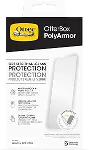 Otterbox Samsung Galaxy s24 Ultra Screen Protector Polyarmor - Clear, Presicion Fit, Crystal Clarity, Flawless Touch Response, Easy Installation