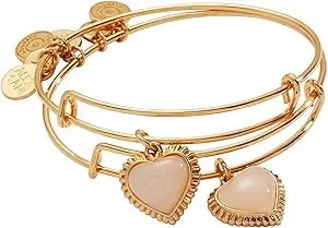 Alex And Ani Mother & Daughter Heart Set Of 2