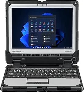 Panasonic Toughbook CF-33, Rugged 2-In-1, Core i5-7300U Up To 3.5GHz, 12" QHD Touchscreen, 8GB RAM, 256GB SSD, 4G LTE, Dedicated GPS, Barcode Reader, Premium Keyboard, Win 11 Pro (Renewed)