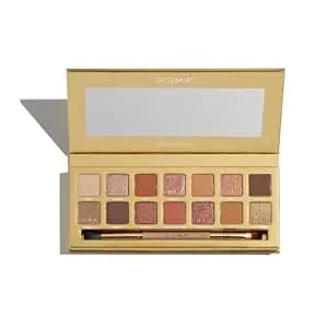 Sigma Beauty Ambiance Eyeshadow Palette - Luminous, Neutral And Gold Shades - Summer Vibes, Mirror Included