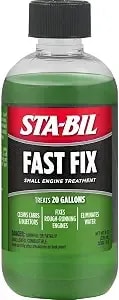 Sta-Bil Fast Fix - Small Engine Treatment, Cleans Carburetors And Injectors, Fixes Rough Running Engines, Eliminates Water, Treats Up To 20 Gallons, 8oz (22304) , Green