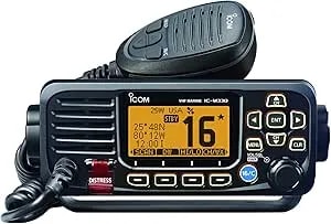 Icom IC-M330 Ultra Compact VHF Marine Transceiver Without GPS - Black