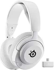 Steelseries Arctis Nova 5p Wireless Multi-System Gaming Headset — White — Neodymium Magnetic Drivers — 100+ Audio Presets — 60 Hr Battery — 2.4ghz Or Bt — gen2.X Mic — ps5, ps4, Pc, Switch, Mobile