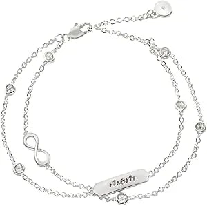 Alex And Ani Daughter Infinity Chain Double Strand Bracelet