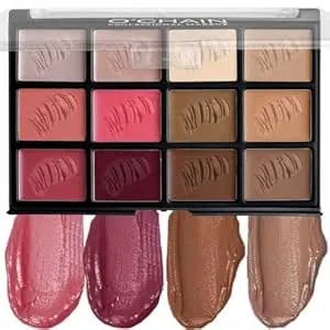 O'Chain 12 Colors Cream All In One Face Palette Set, Contour Blush Highlighter Makeup Palette Kit, Long Lasting, Beauty Gift For Women, Ideal For Easter Day And Festival