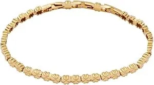 Alex And Ani Lucky Clover Charm Tennis Bracelet