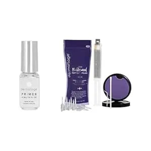 Dermaflage Scar Filler Kit (Golden Fair) + Extended Wear Primer - Waterproof, Hd-Approved Silicone Scar Concealer Kit - 1-Month Supply