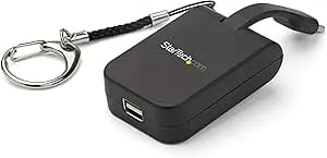 Startech.Com Compact USB C To Mini Displayport Adapter - 8K 60Hz/4K USB-C To Mdp 1.4 Video Converter W/Keychain Ring - USB Type-C DP Alt Mode (HBR3 HDR DSC) To Mdp Monitor - TB3 Compatible (CDP2MDPFC)