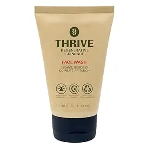 Thrive Natural Care Face Wash Gel - Daily Facial Cleanser - Gently Cleanses Face Without Over Drying - Vegan