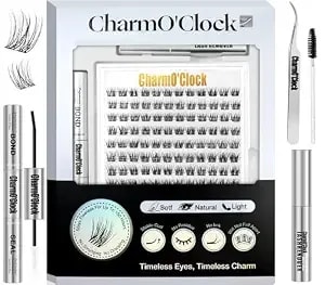 Wispy Lash Clusters Complete Kit With 168pcs 9-16mm Natural Cluster Lashes, Bond & Seal, Remover & Tweezers Odorless Glue, Featherlight & Sparse For Ultra-Natural Daily Look