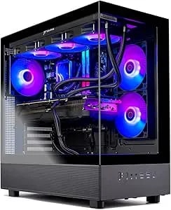 Skytech Gaming Azure 3 Desktop Pc, Ryzen 7 9700x 3.8 Ghz (5.5ghz), Nvidia Rtx 5070 Ti 16gb, 1tb gen4 Nvme Ssd, 32gb ddr5 Ram 6000 Rgb, 850w Gold Atx 3 Psu, 360mm Argb Aio, Wi-Fi, Win 11